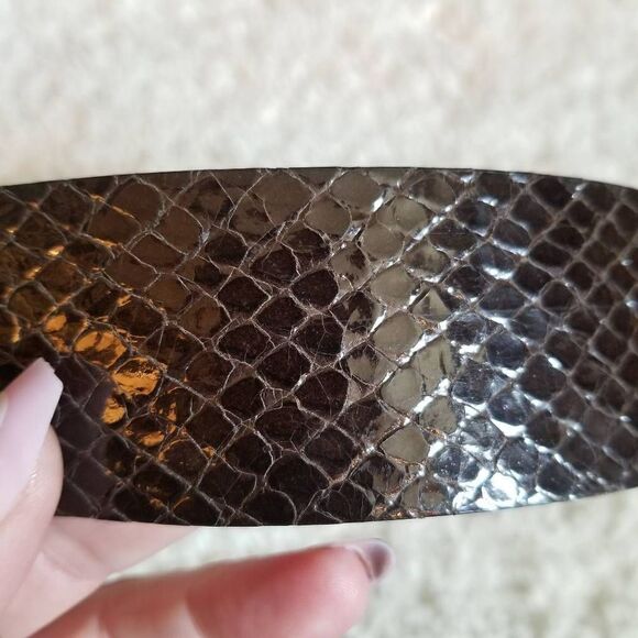 Banana Republic Leather Snakeskin Belt XS - Picture 6 of 9